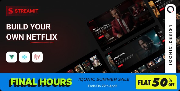 Streamit - Movie Streaming WordPress Theme for OTT & Video