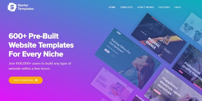 Premium Starter Templates Plugin for WordPress