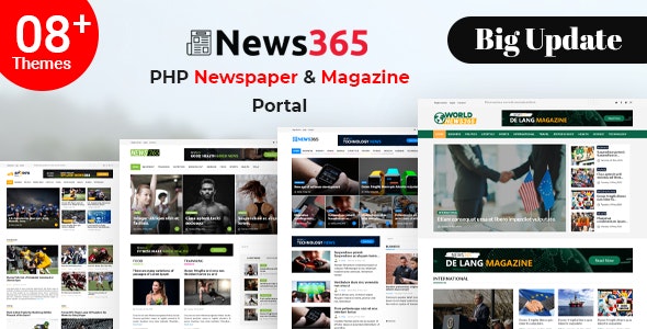 news365 php newspaper script - resell matrix