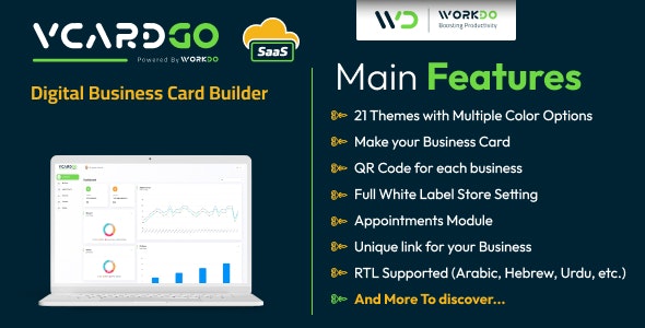 vCardGo SaaS - Digital Business Card Builder