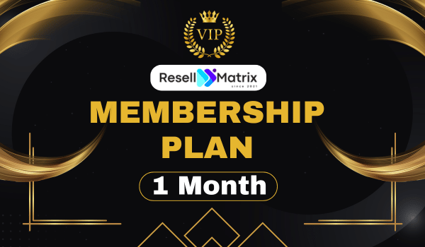 1 month membership plan - resell matrix