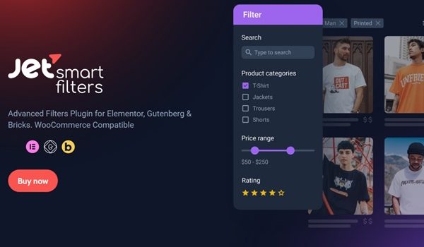 Crocoblock JetSmartFilters Advanced Filters Plugin for Elementor, Gutenberg & Bricks
