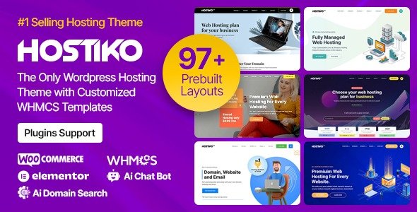 Hostiko Hosting WordPress WHMCS Theme