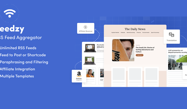 RSS Aggregator by Feedzy – Feed to Post, Autoblogging
