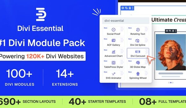 Divi Essential WordPress Plugin for Divi Theme