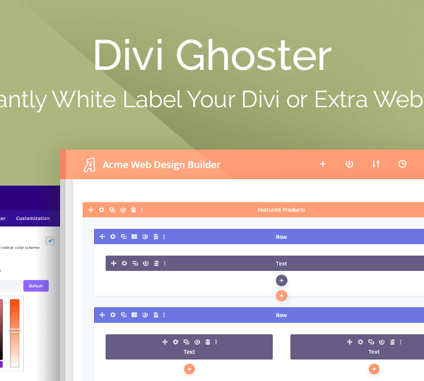 Divi Ghoster 5.0.57 - Instantly White Label Your Divi or Extra Theme