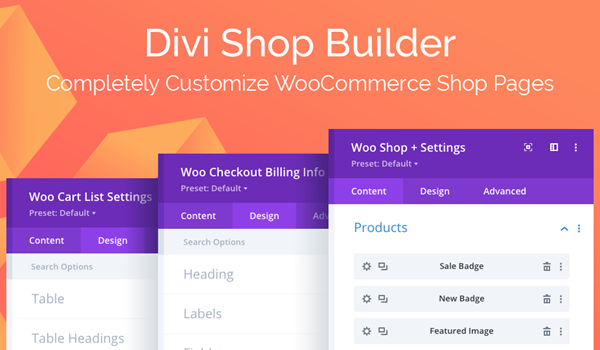 Divi Shop Builder for WooCommerce Plugin