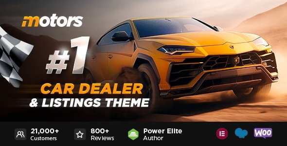 Motors Car Dealer, Rental Listing WordPress theme