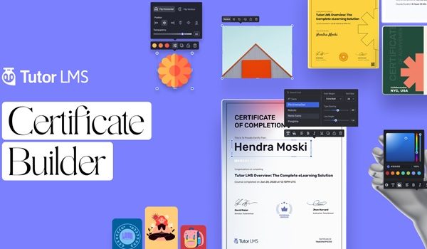 Tutor LMS Certificate Builder Plugin