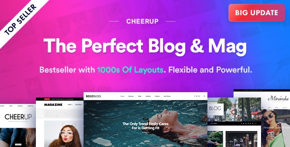 CheerUp Food, Blog, Magazine theme for WordPress
