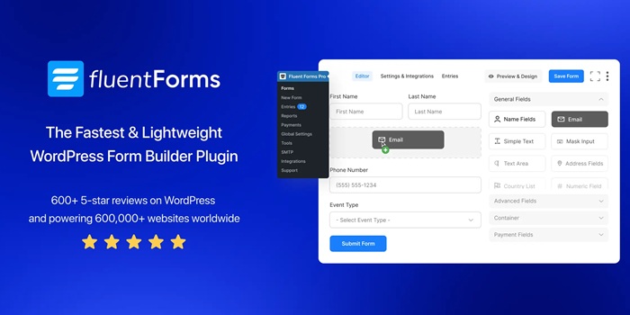 Fluent Forms Pro Fastest WordPress Form Builder