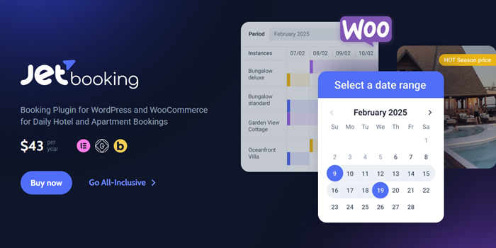 JetBooking Crocoblock wordpress plugin