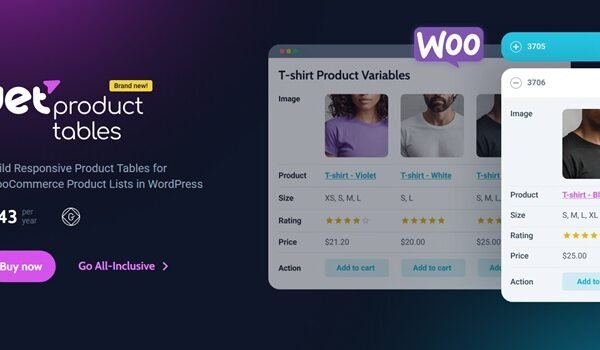 JetProductTables Custom Product Tables Plugin for WordPress