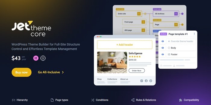 JetThemeCore WordPress Theme Builder