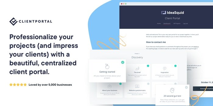 Client Portal WordPress plugin - Keep your project assets in one place