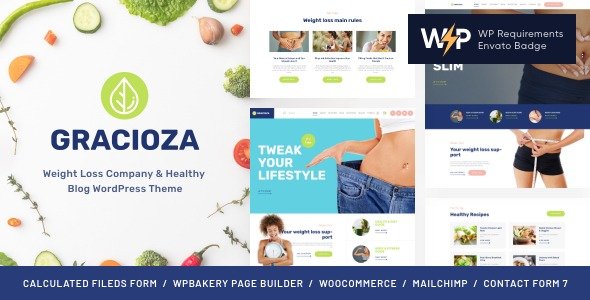 Gracioza Weight Loss Clinic Healthy Blog WordPress Theme