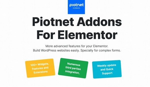 Piotnet Addons For Elementor Pro