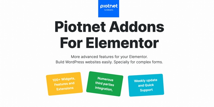 Piotnet Addons For Elementor Pro